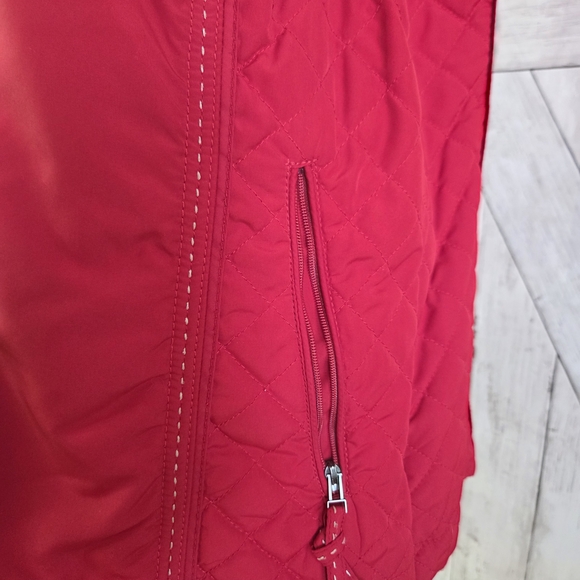 Coldwater Creek Cherry Red Sleeveless Vest - Picture 4 of 7